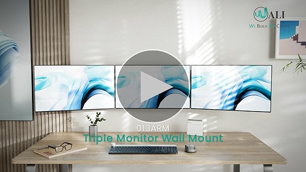 Amazon.co.jp: WALI トリプルモニターウォールマウント 17~32インチ用